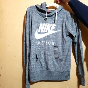 Grey Nike Pullover Hoodie